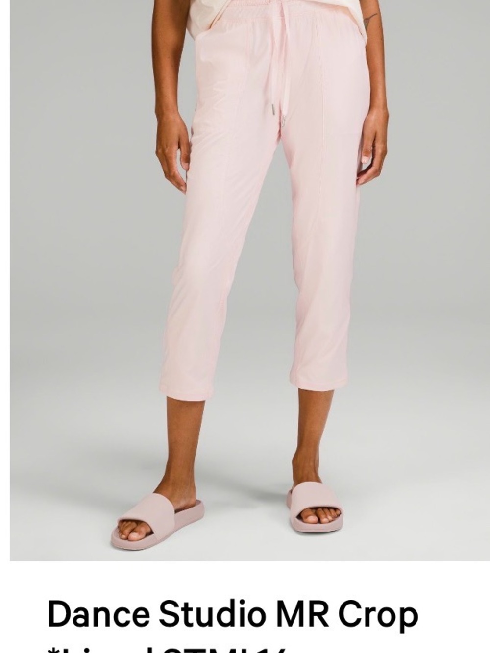 lululemon athletica Dance Studio MR Crop Pants - Light Pink